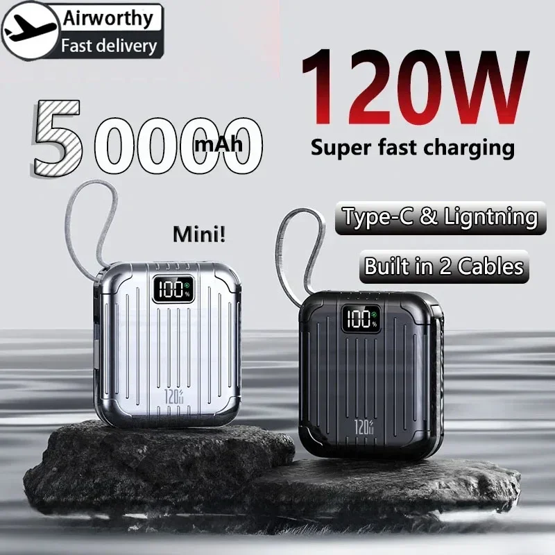 Solar Emergency Charger - 50000mAh Mini Compact pratique PowerBank PD20W