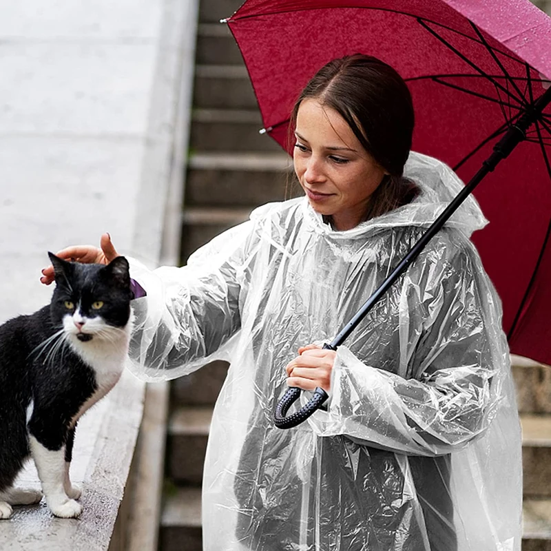 6 pièces, imperméable jetable, - Emergency Poncho Rain avis et prix