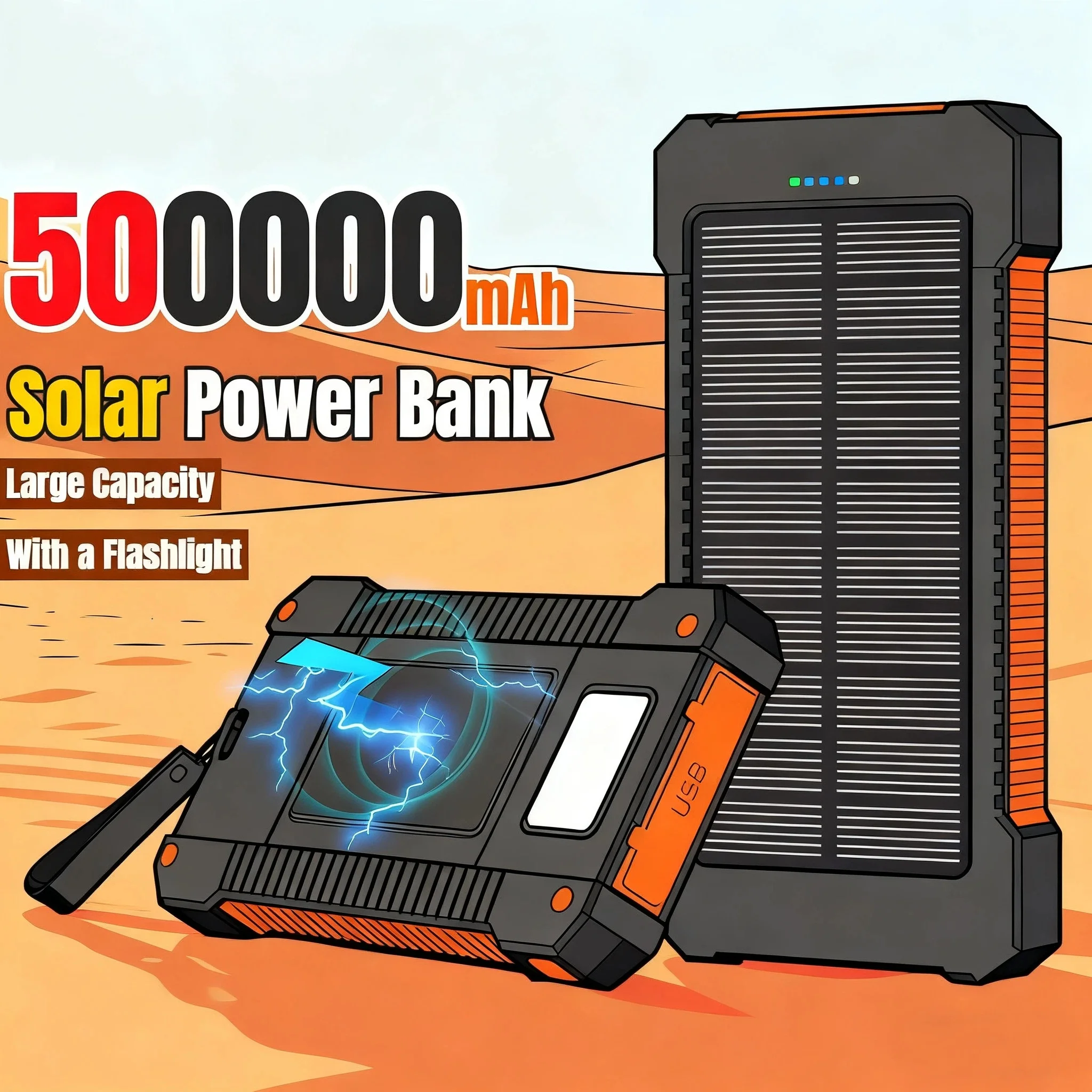 Batterie externe Portable d'ex - Solar Emergency Charger avis et prix